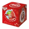 BOLA DE NATAL 10X10 GLITTER VERMELHO